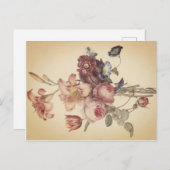 ヴィンテージフローラはがき ポストカード (正面/裏面)