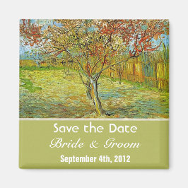 ヴィンテージフローラは日付結婚を保存する。 マグネット