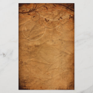 ヴィンテージフローラひな形 便箋