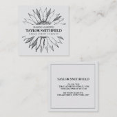 ヴィンテージフローラひまわり名刺 スクエア名刺 (正面/裏面)