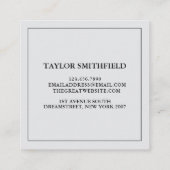 ヴィンテージフローラひまわり名刺 スクエア名刺 (裏面)