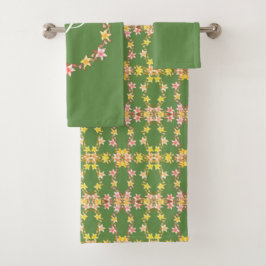 ヴィンテージフローラみすぼらしいシックなバスタオルセット バスタオルセット