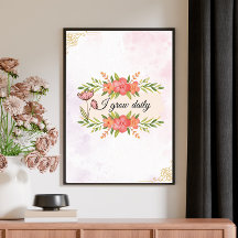 ヴィンテージフローラやる気を起こさせる引用文ポスター