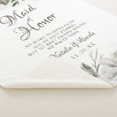 ヴィンテージフローラを大切にするメイド・オブ・オーナー（花嫁付き添い人）引用文 シェルパブランケット (3/4)