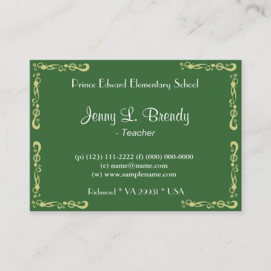 ヴィンテージフローラアイリスバイビンセントファンゴッホ 名刺 (正面)