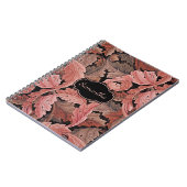 ヴィンテージフローラアカンサス模様(モノグラム) ノートブック (左側)