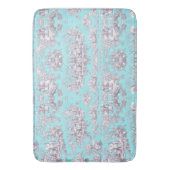 ヴィンテージフローラアクアブルートイレドゥジュイ バスマット (正面縦)