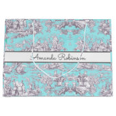 ヴィンテージフローラアクアブルートワールデジュイミモノグラム ラージペーパーバッグ (正面)