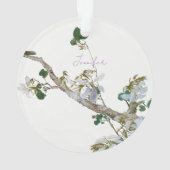 ヴィンテージフローラアジアスタイルパステルカラー名 オーナメント (裏面)