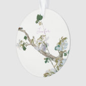 ヴィンテージフローラアジアスタイルパステルカラー名 オーナメント (正面)