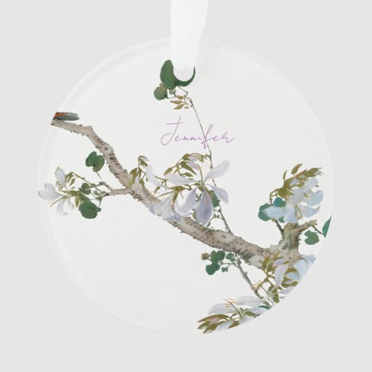 ヴィンテージフローラアジアスタイルパステルカラー名 オーナメント (正面)