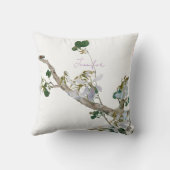 ヴィンテージフローラアジアスタイルパステルカラー名 クッション (裏面)