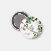 ヴィンテージフローラアジアスタイルパステルカラー名 マグネット (正面/裏面)