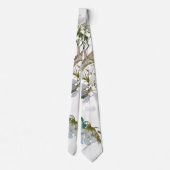 ヴィンテージフローラアジアスタイルパステルカラー ネクタイ (裏面)