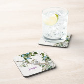 ヴィンテージフローラアジアスタイルリトグラフ名 コースター (右側)