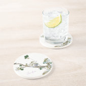 ヴィンテージフローラアジアスタイルリトグラフ名 コースター (側面)