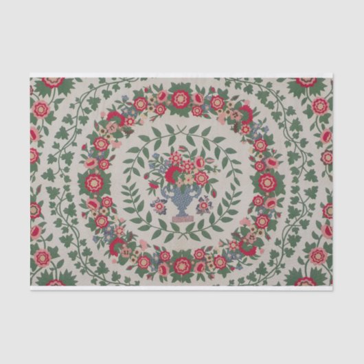 ヴィンテージフローラアップリケバイルディントン 薄葉紙 (正面)