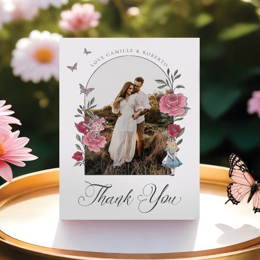 ヴィンテージフローラアリスinワンダーランド サンキューカード