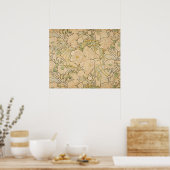 ヴィンテージフローラアルフォンスミュシャプニーズギャラリーHD ポスター (キッチン)