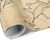 ヴィンテージフローラアルフォンスミュシャプニーズギャラリーHD ラッピングペーパー (ロールコーナー)