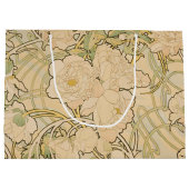 ヴィンテージフローラアルフォンスミュシャプニーズギャラリーHD ラージペーパーバッグ (裏面)