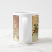 ヴィンテージフローラアンティークバラフラワーズスチルライフアート ジャンボコーヒーマグカップ (裏面)