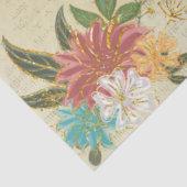 ヴィンテージフローラアンティーク台本植物工芸品 薄葉紙 (詳細)