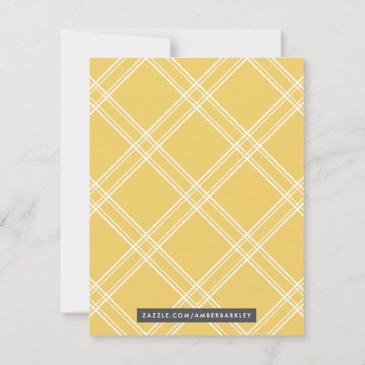 ヴィンテージフローラアーカスタムチ文房具 – 黄色 (裏面)