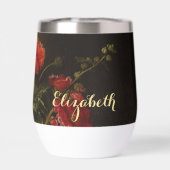 ヴィンテージフローラアート花エレガント金ゴールドモノグラム (背面)