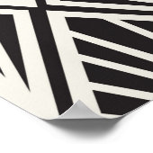 ヴィンテージフローラアールヌーボーシームレスパターン。外目 ポスター (角)