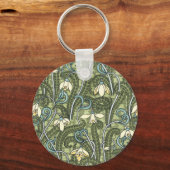 ヴィンテージフローラアールヌーボースノードロップフラワー キーホルダー (正面)
