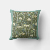 ヴィンテージフローラアールヌーボースノードロップフラワー クッション (裏面)