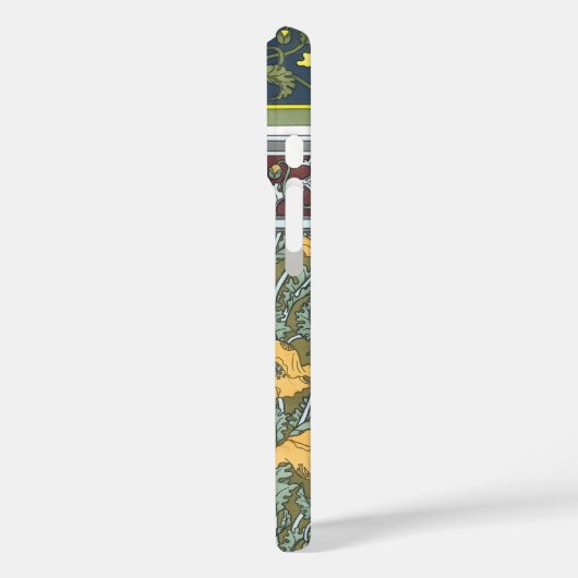 ヴィンテージフローラアールヌーボーポピーの花 Case-Mate iPhoneケース (裏面 / 左)