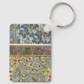 ヴィンテージフローラアールヌーボーワイルドゼラニウム花 キーホルダー (裏面)