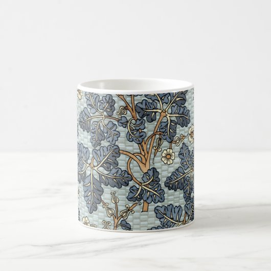 ヴィンテージフローラアールヌーボーワイルドゼラニウム花 コーヒーマグカップ (中央)