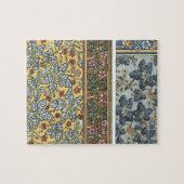 ヴィンテージフローラアールヌーボーワイルドゼラニウム花 ジグソーパズル (横)