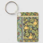 ヴィンテージフローラアールヌーボー野菜,グルド キーホルダー (正面)
