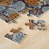 ヴィンテージフローラアールヌーボー野菜，グルド ジグソーパズル (側面)