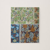 ヴィンテージフローラアールヌーボー野菜,グルド ジグソーパズル (縦)