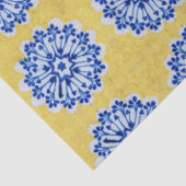 ヴィンテージフローライエローブルーポルトガルのタイル 薄葉紙 (詳細)