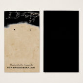 ヴィンテージフローライヤリングホルダージュエリーカード (正面&裏面)