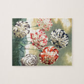 ヴィンテージフローライラスト ジグソーパズル (横)