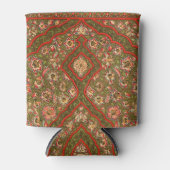 ヴィンテージフローラインディアンラグ模様 缶クーラー (正面)