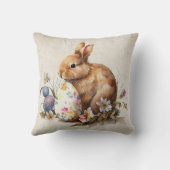 ヴィンテージフローライースターバニーと卵 クッション (裏面)