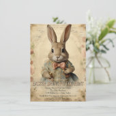 ヴィンテージフローライースターバニーブランチ卵狩り 招待状 (スタンド正面)