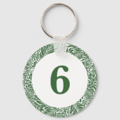 ヴィンテージフローラウィリアムモリスウィローバウグリーン キーホルダー (正面)