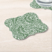 ヴィンテージフローラウィリアムモリスウィローバウグリーン ペーパーコースター (アングル)