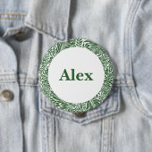 ヴィンテージフローラウィリアムモリスウィローバウグリーン 缶バッジ (インサイチュ)