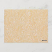 ヴィンテージフローラウィリアムモリスウィローボウイエロー ポストカード (裏面)