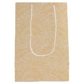 ヴィンテージフローラウィリアムモリスウィローボウイエロー ミディアムペーパーバッグ (裏面)